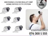 Hikvision CCTV CH 6-HD/ 2MP/ Bullet