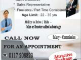 Vacancy for Sales Representative / Executive