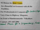 House for Rent or Lease